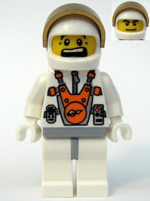 LEGO Minifigure-Mars Mission Astronaut with Helmet and Dual Sided Face-Space / Mars Mission-MM011-Creative Brick Builders